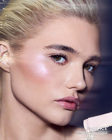 Diamond Bomb All-Over Diamond Veil — Pink Ice