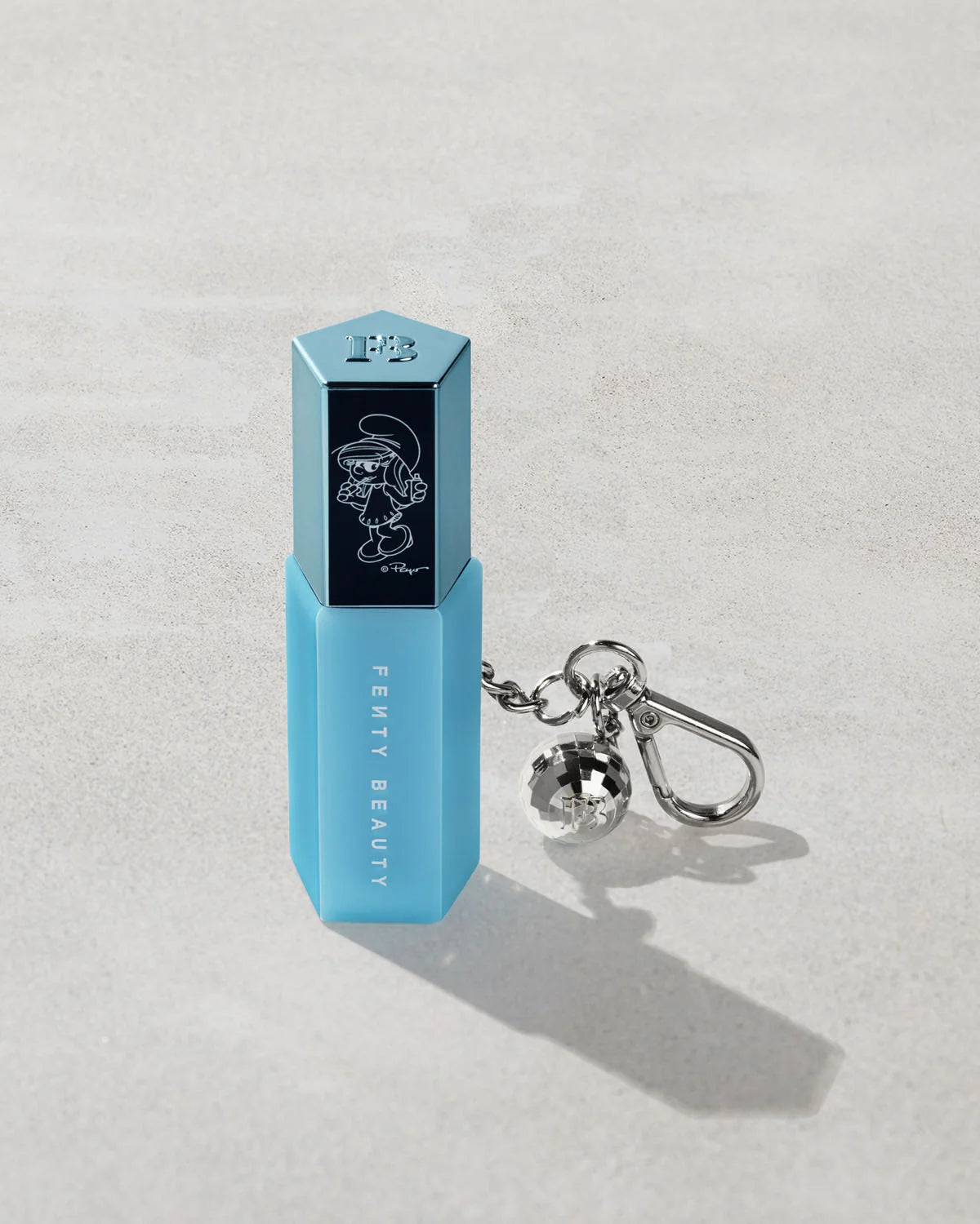 Smurfette Effect Gloss Bomb Universal Lip Luminizer + Keychain