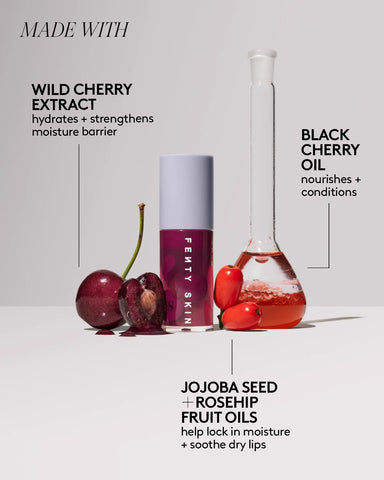 Fenty Treatz Hydrating + Strengthening Lip Oil — Black Cherry